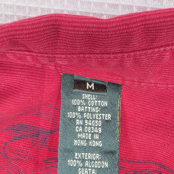 Ralph Lauren Gorp Utility Shirt Women’s M Red Pocket Hiking Outdoor Corduroy - Picture 12 of 14